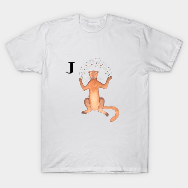 J is for Jaguarundi T-Shirt by thewatercolorwood